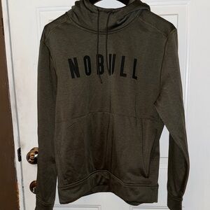 NOBULL Men's Army Green training, athletic performance Hoodie size large